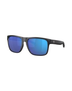 Costa Del Mar Spearo XL Sunglasses Matte Black with Blue Mirror