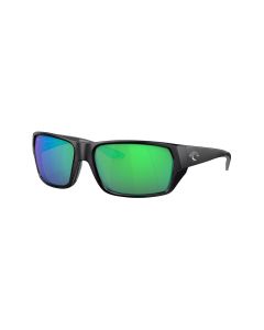 Costa Del Mar Tailfin Sunglasses Matte Black with Green Mirror
