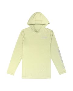 G. Loomis Long Sleeve Hooded Performance Tee Olive Front