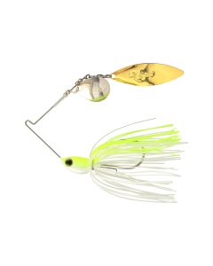 Shimano Swagy Spinnerbait Colorado Willow 3/8 oz. Chartreuse White