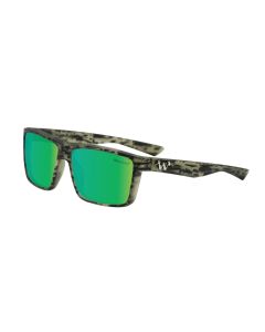 WaterLand Slaunch Sunglasses BlackWater Frame with Green Mirror