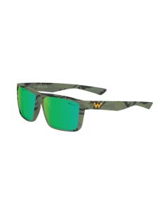 WaterLand Slaunch Sunglasses Ops Camo Frame with Green Mirror