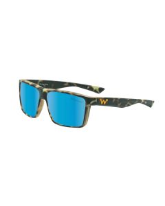 WaterLand Slaunch Sunglasses WaterWood Frame with Blue Mirror