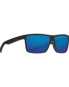 Costa Del Mar Rinconcito Matte Black Sunglasses with Blue Mirror