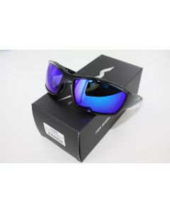 Wiley X Polarized Sunglasses Tide Blue Mirror / Gloss Black Frame- CCTID09
