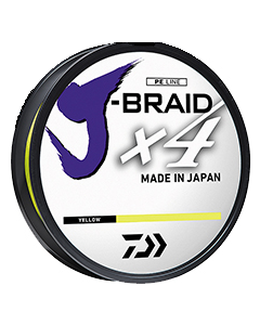Daiwa J-Braid 4X 30lb x 150yd Yellow