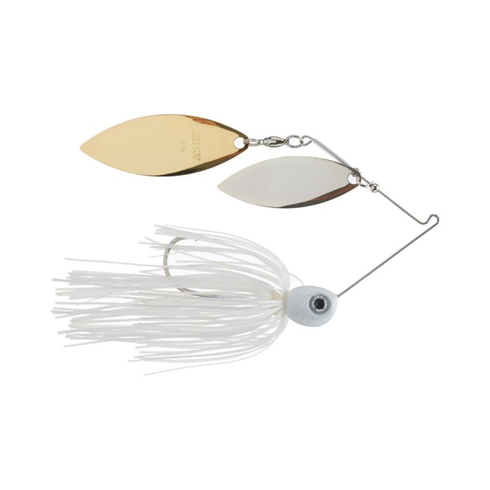 Accent Jacob Wheeler Wheel's Deal Spinnerbait 3/4oz. Pearl White Double  Willow Nickel/Gold