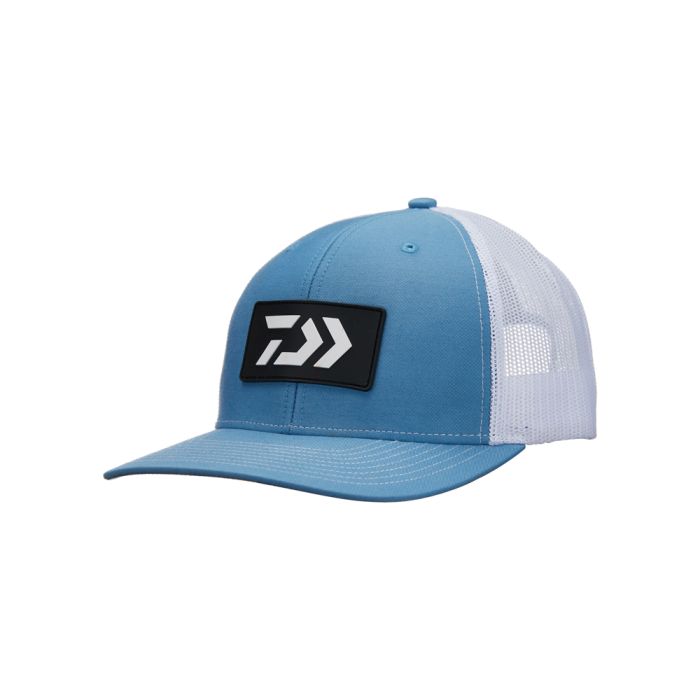 Daiwa Vector Rubber Patch Hat Blue with Black Logo | DVEC-R-BLUBLKLOGO