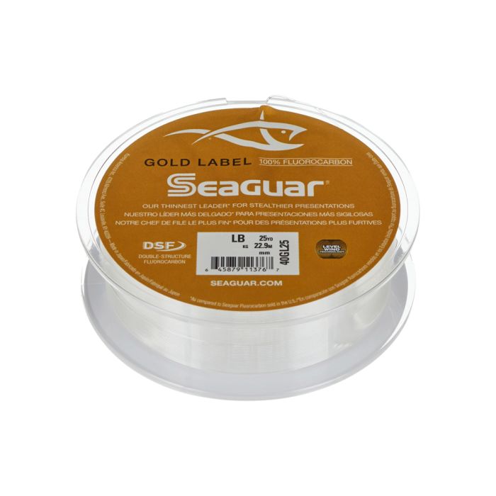 Seaguar Gold Label Fluorocarbon Leader 10lb 25yd  10GL25 - American Legacy  Fishing, G Loomis Superstore