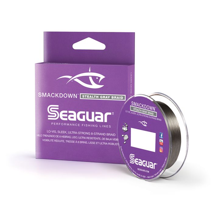 Seaguar Smackdown Braided Line 65lb 150yd Stealth Grey  65SDSG150 -  American Legacy Fishing, G Loomis Superstore