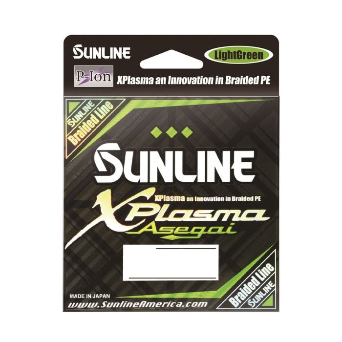 Sunline Xplasma Asegai 50lb 330yd Light Green Braided Line
