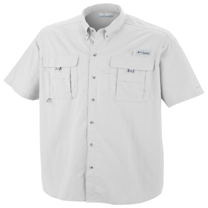 Columbia PFG Bahama II Short Sleeve Shirt White Small - American