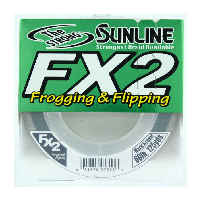 Sunline FX2 Braid 60 lb x 125 yd Dark Green - American Legacy Fishing, G  Loomis Superstore