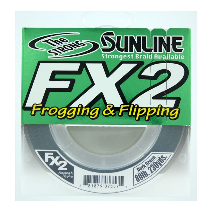 Sunline FX2 Braid 80 lb x 230 yd Dark Green - American Legacy