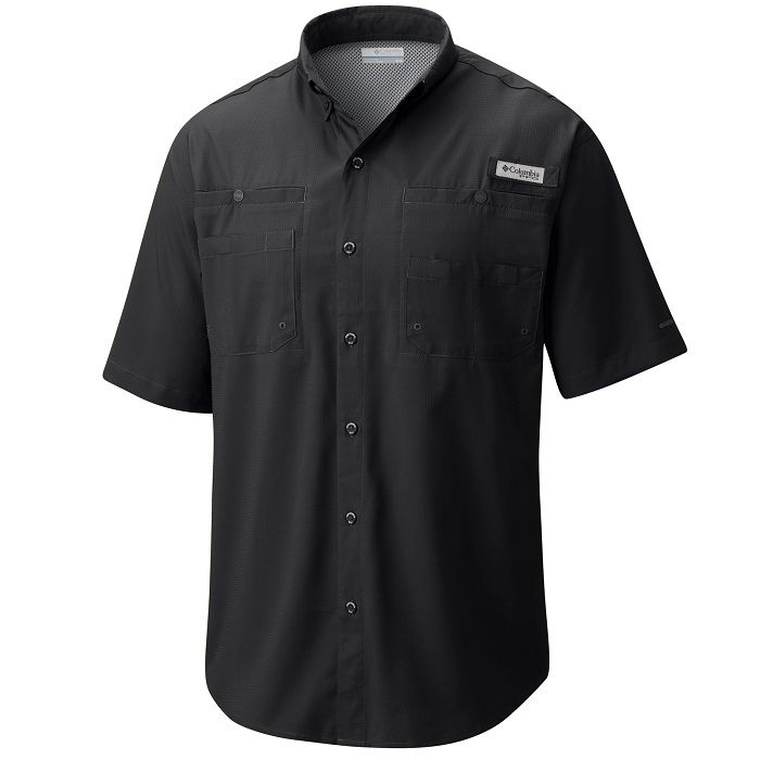 Columbia PFG Tamiami II Short Sleeve Shirt Black Small - American