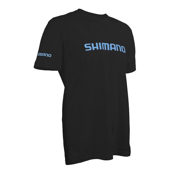 Shimano Ringspun Short Sleeve T-Shirt Black Large | ATEERSSSLBK