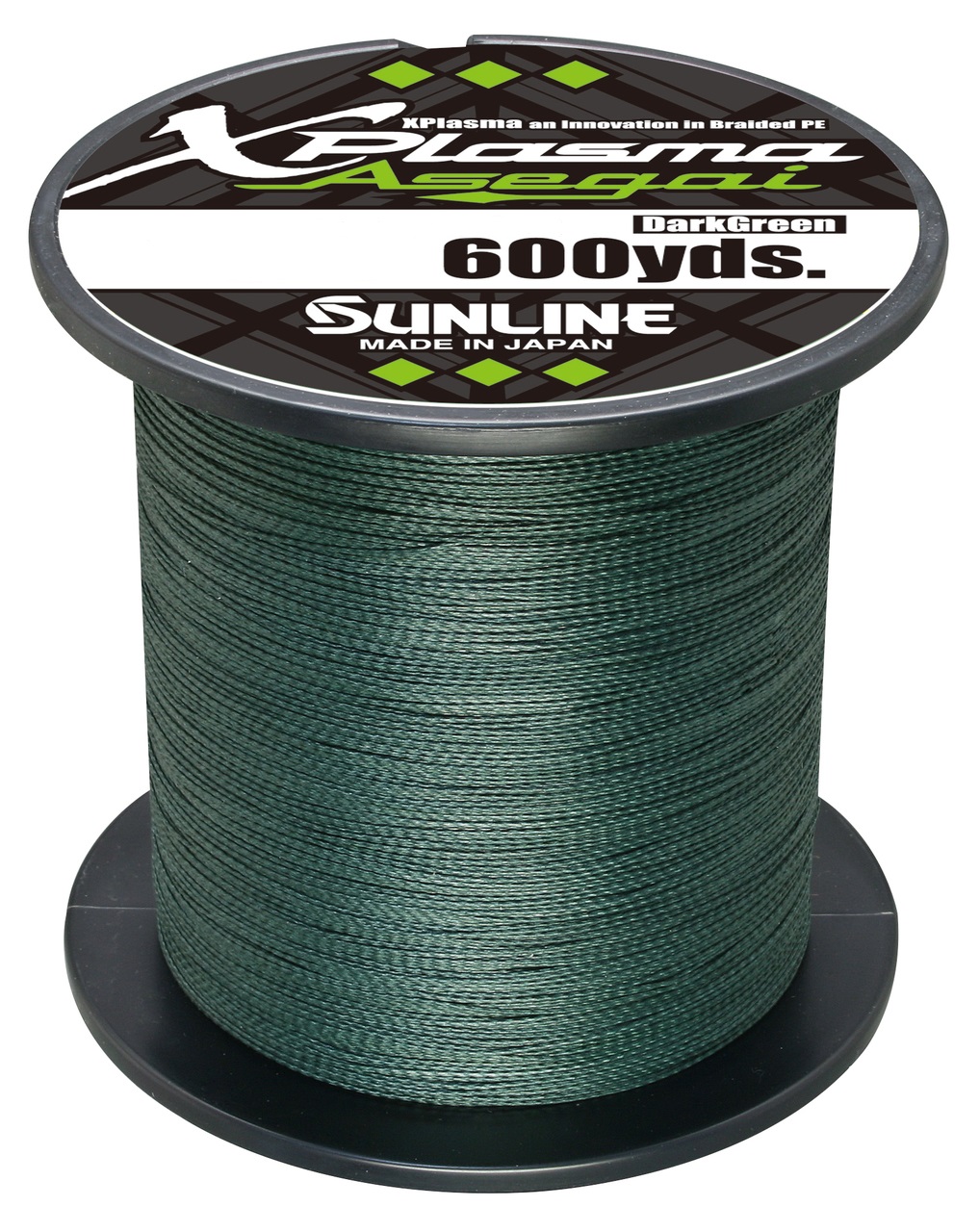 Sunline Xplasma Asegai 50lb 600yd Dark Green Braided Line